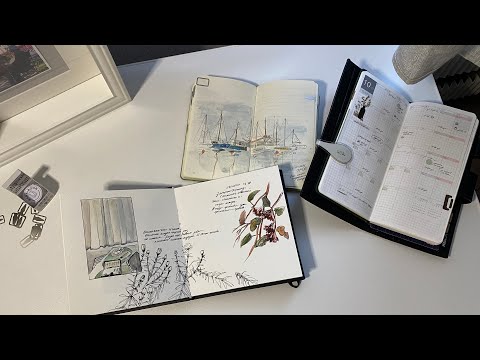 Видео: Как вернуться в рисование | Kinbor weeks в 2024 | скетчи акварелью в карманном moleskine pocket