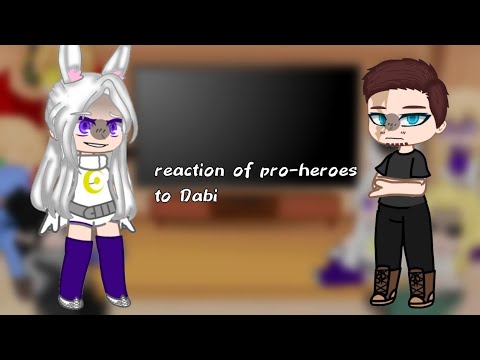 Видео: [rus/eng] реакция про-героев на Даби/reaction of pro-heroes to Dabi.1/1