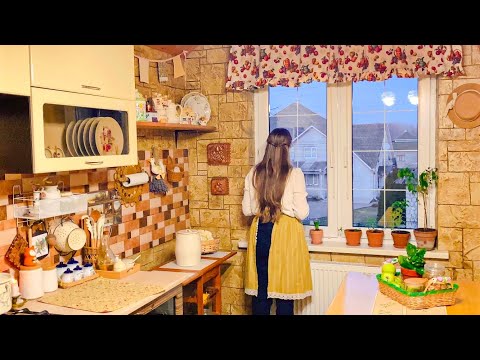 Видео: Бесконечные зимние дни. Медленная жизнь в деревне. Здоровый ужин и шитьё текстиля