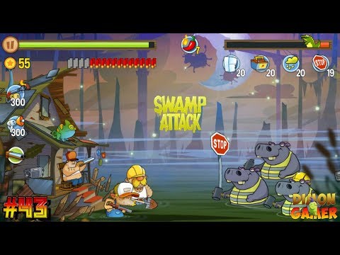 Видео: Прохождение игры Swamp Attack (Android) #43 (Дядя Ваня - Великий Строитель)