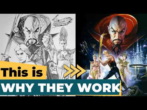 Видео: Мастерство создания сложных композиций: уроки киноафиш 80-х