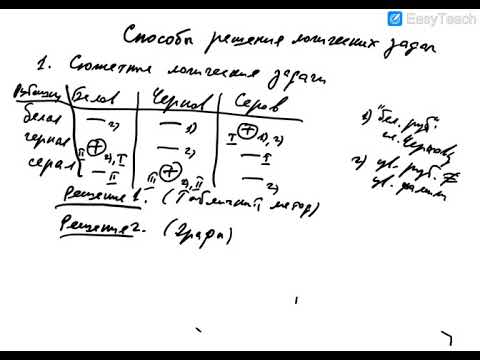 Видео: 9 класс.  Урок 3 Метод решения логических задач.
