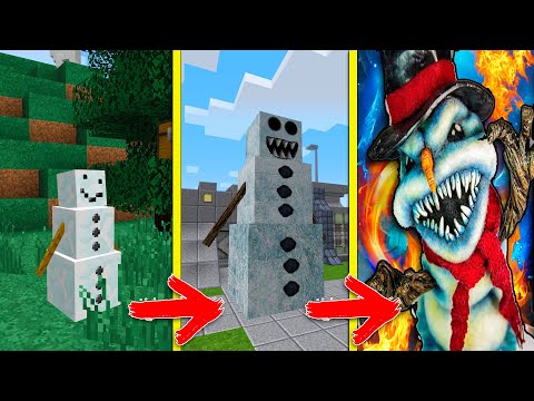 Видео: Как меняля СНЕГОВИК-ПОЖИРАТЕЛЬ в Майнкрафт - ЭВОЛЮЦИЯ БИТВА жизненный цикл ИСПЫТАНИЯ 100% троллинг