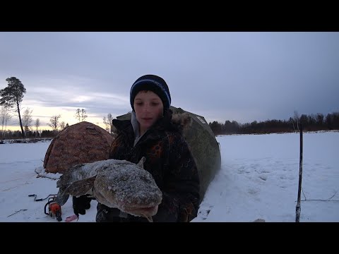 Видео: ОБРЫВЫ,СХОДЫ,НАЛИМИЙ БЕСПРИДЕЛ! Ловля налима на жерлицы. Дом на льду.