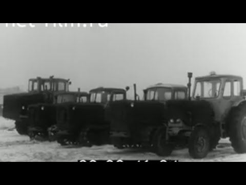 Видео: Часть 2. Эксплуатация тракторов К-700, ДТ-75, ДТ-54 МТЗ-50 в зимних условиях. Советские киноархивы.