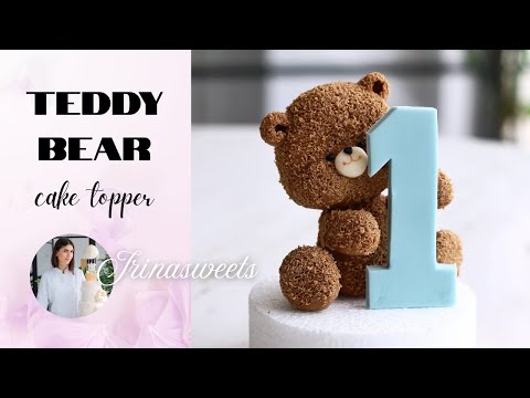 Видео: Teddy bear from fondant/ Мишка из мастики