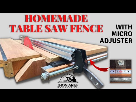 Видео: СТОЛЯРНИК ДОЛЖЕН ИМЕТЬ ЭТО - ОГРАЖДЕНИЕ ДЛЯ ПИЛЬНОГО СТОЛА С ТОЧНОЙ НАСТРОЙКОЙ И ПОСТЕПЕННЫМ ПОЗИ...