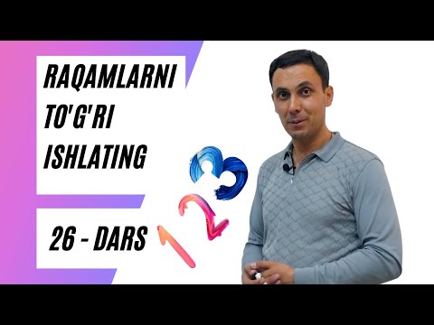 Видео: Rys tilida raqamlarni to'g'ri ishlating. числительные. 26-dars.