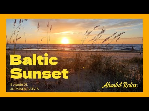 Видео: Relaxing Nature Summer Sounds of Jurmala Sunset / Естественные звуки летнего морского заката.