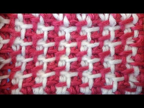 Видео: Tunisian crochet pattern Тунисский узор со снятыми петлями тунисское вязание   15