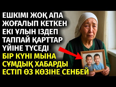 Видео: 😱 ЖОҒАЛЫП КЕТКЕН ЕКІ ҰЛЫН ІЗДЕП ЖҮРГЕН АПА ҚАРТАЙЫП, ҚАРТТАР ҮЙІНЕ ТҮСЕДІ. БІР КҮНІ ҰЛДАРЫ...
