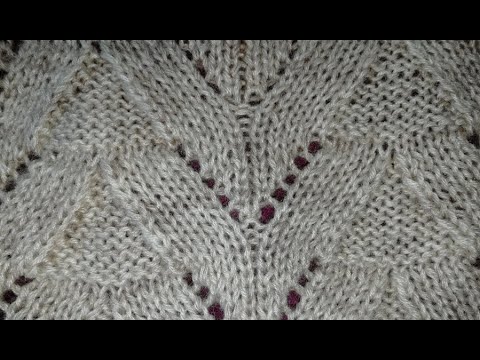 Видео: Простой фактурный узор спицами для кардиганов, свитеров, покрывал