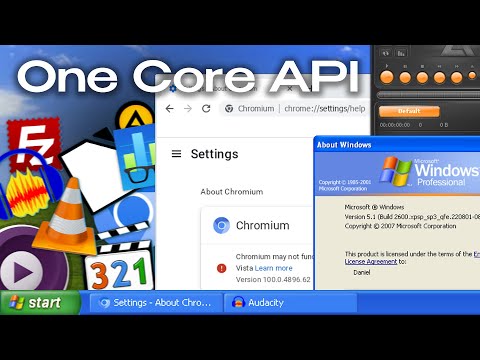 Видео: One Core API: Современные приложения в Windows XP?
