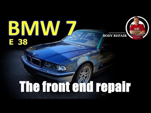 Видео: BMW 750 E38. The front end repair. Ремонт переда.