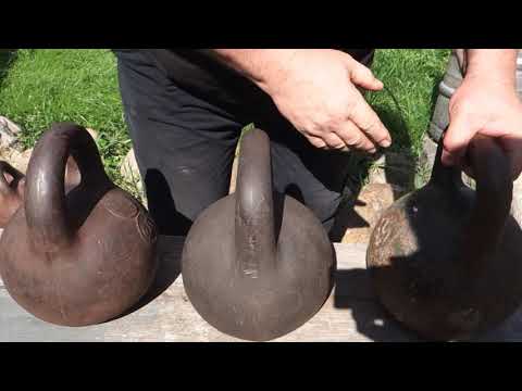 Видео: ОБЗОР РЕДКОЙ, ИНТЕРЕСНОЙ ГИРИ 2 ПУДА REVIEW OF RARE, INTERESTING 2 PUDS KETTLEBELL