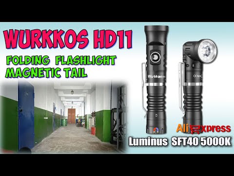 Видео: Wurkkos HD11 90° Folding 1800LM ♦ Обзор, замеры, ночные тесты. Full  review.