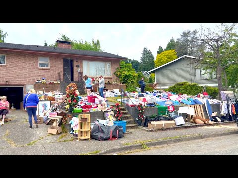 Видео: ГАРАЖКА в США Продают всё Нужное и Ненужное #OlyaSineevaUSA