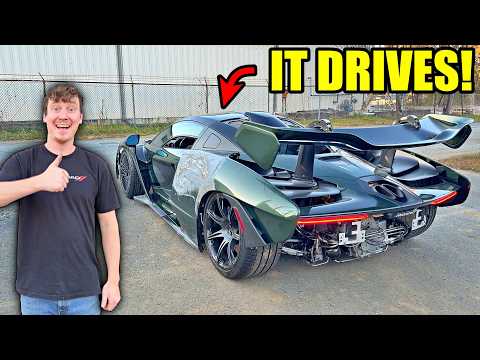 Видео: Год спустя... Разбитая Сенна наконец-то ездит!!!