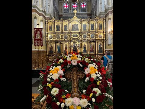 Видео: Вечірнє богослужіння з винесенням Чесних Древ Животворящого Хреста Господнього