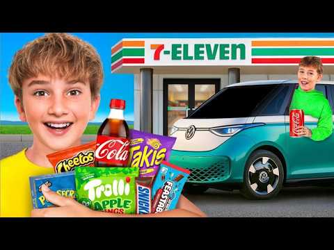 Видео: 24 часа питаемся ТОЛЬКО ЕДОЙ С АЗС!