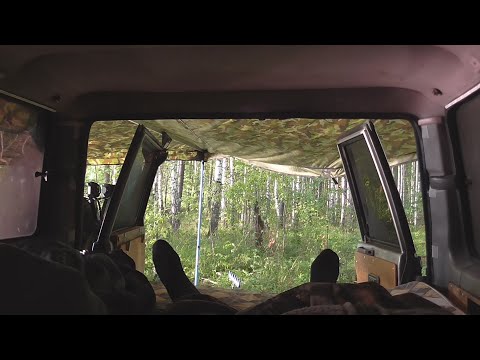 Видео: Дикий отдых на TLC Prado 78, отдых на природе дикарями, приготовление пищи на природе, асмр