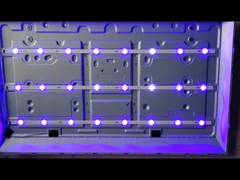 Видео: EAX66883501 уменьшить ток подсветки.  LG 43UH603V преобладание синего цвета. Шасси UD65S.