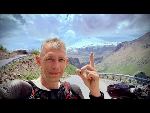 Видео: На мотоцикле на Эльбрус - Джилы-СУ. Одиночный дальняк на Баджадж пульсар 180, длинною 3000 км.