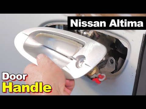 Видео: Внешняя ручка двери, внутренняя панель и стеклоподъемник Nissan Altima 2005 года