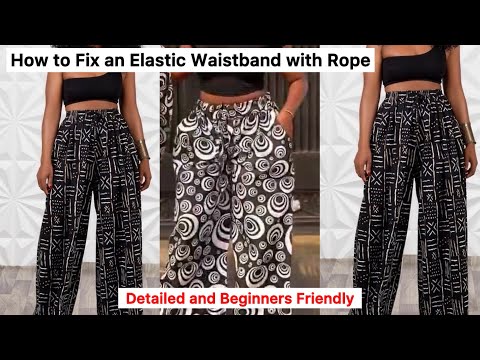 Видео: Как починить большой эластичный пояс с помощью веревки (подробно и понятно для новичков)