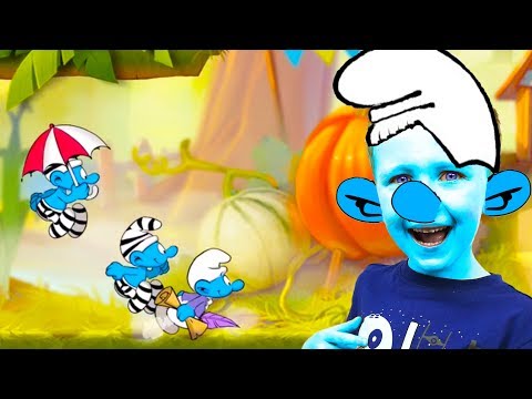 Видео: Превратились в СМУРФИКИ и нас поглотила СЛИЗЬ Игра как МУЛЬТФИЛЬМ Жестянка прохождение на русском
