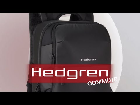 Видео: Міський / дорожній рюкзак Hedgren Commute HCOM05 для ноутбуку 15,6ʼʼ на 23.9 літри (з дощовиком)