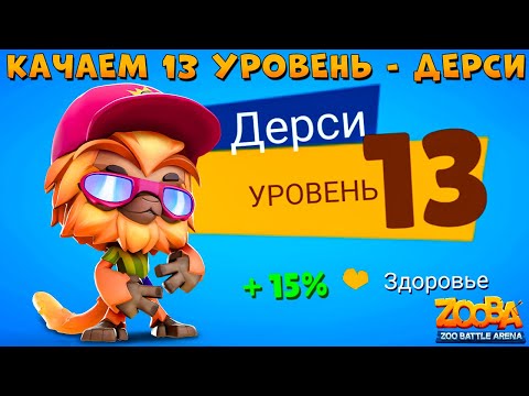 Видео: КАЧАЕМ 13 УРОВЕНЬ!!! КРУТАЯ МАРМОЗЕТКА ДЕРСИ В ИГРЕ ZOOBA