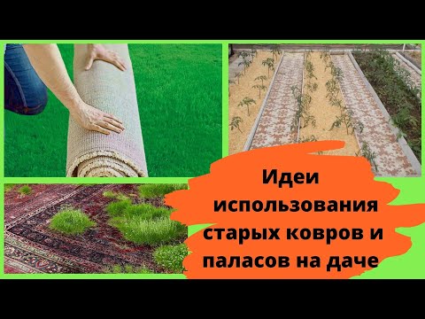 Видео: Идеи использования старых ковров и паласов на даче