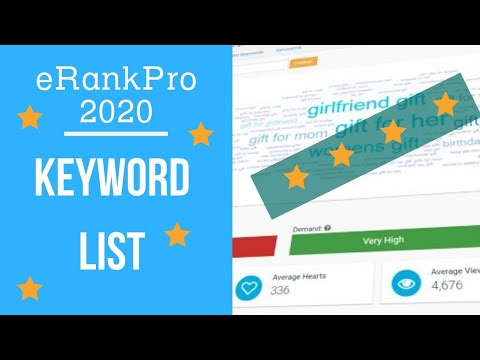 Видео: eRank 2020 - Новые Возможности Ключевые Слова