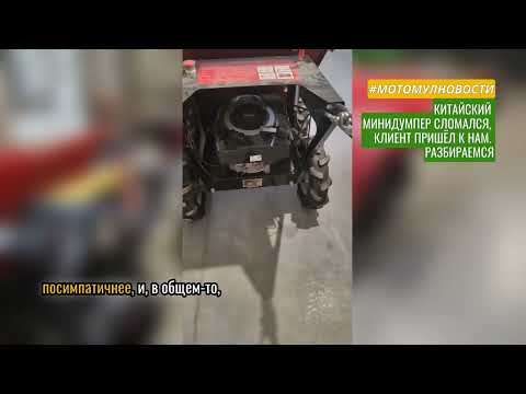 Видео: Китайский минидумпер сломался, клиент пришёл к нам. Разбираемся.  Motomul VS ANT.