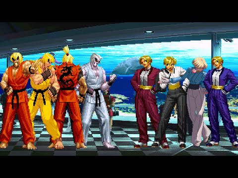 Видео: [KOF Mugen] Команда Кена против команды Кинга