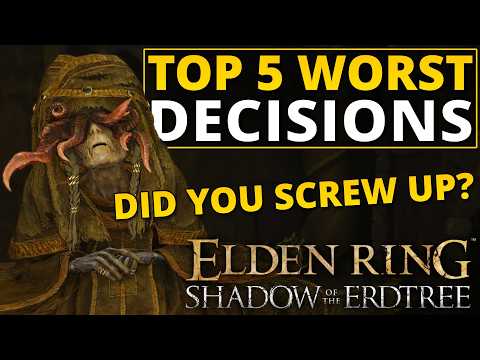 Видео: Пять худших решений в Elden Ring: Shadow of the Erdtree