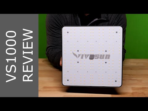 Видео: Обзор фитолампы Vivosun VS1000: надежный бюджетный светильник 2x2 (результаты теста PPFD для 16 в...