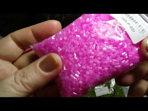 Видео: Цветы из бисера. Обзор посылки. Рубка.