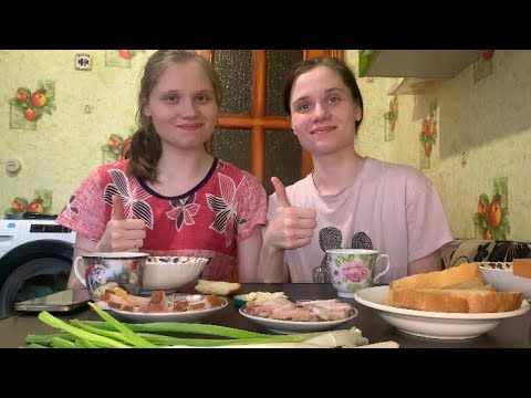 Видео: Мукбанчик) супик с чесноком 😍вкуснятина 😍😍😍