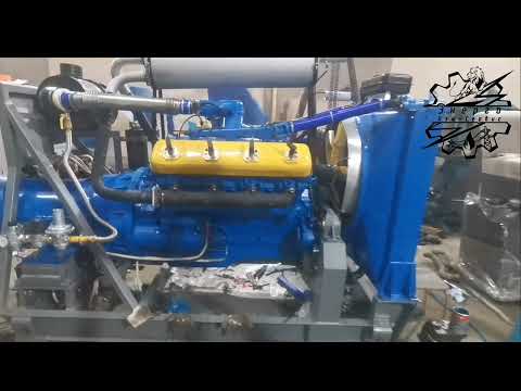 Видео: Первый запуск ГазоПоршневогоГенератора 100кВт 