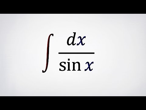 Видео: Неопределенный интеграл 1/sin(x)