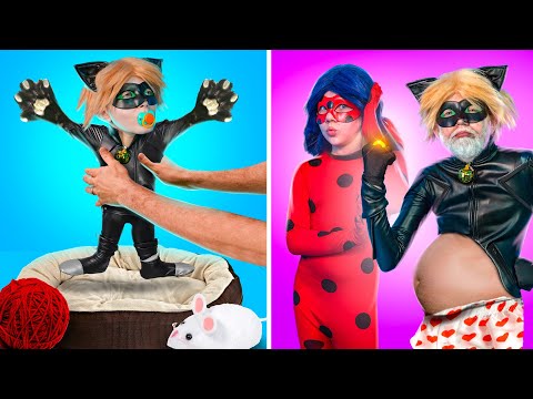 Видео: от РОЖДЕНИЯ до СМЕРТИ СУПЕР-КОТ! Играем в настоящую игру жизнь Кот Нуар!