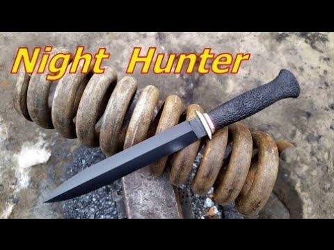 Видео: Как сделать  нож кинжал  из старой пружины