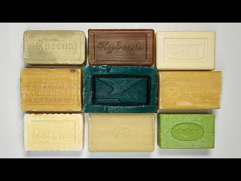 Видео: Cutting laundry soap 🔪ASMR SOAP🧼Резка хозяйственного мыла.