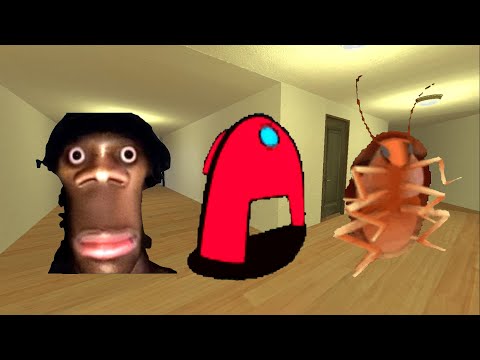 Видео: Страшные среди нас и привет, меня зовут Аугх и таракан Супер Некстбот Gmod