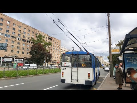 Видео: Троллейбус, маршрут №31 (объезд по Каменноостровскому) ВЗТМ-5284 б.5301 (20.09.2022) Санкт-Петербург