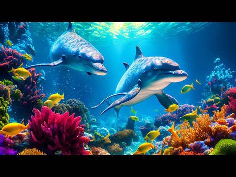 Видео: Шум моря 🐢 музыка, расслабляющая водных животных🐋 музыка  лечащая нервы и помогающая заснуть