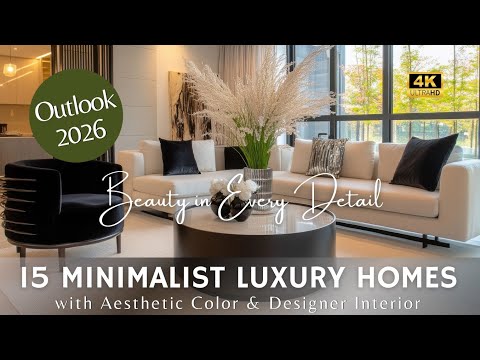 Видео: Обзор современных минималистичных домов 2026 года | 15 роскошных домов с эстетичными цветовыми тр...