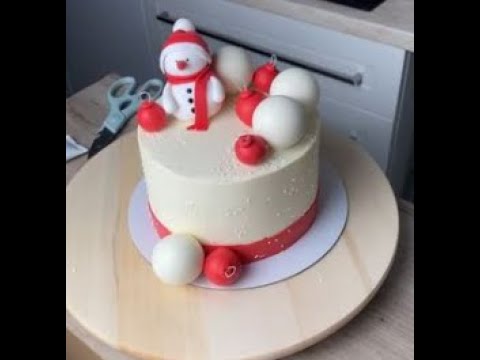 Видео: МК  Часть 3⛄️🎄 ОФОРМЛЕНИЕ  НОВОГОДНЕГО ТОРТА 🎄⛄️Ответы на Вопросы от Екатерины Савкиной